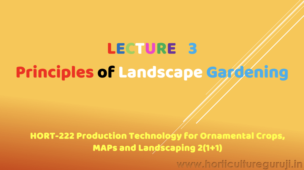 Principles of Landscape Gardening PPT